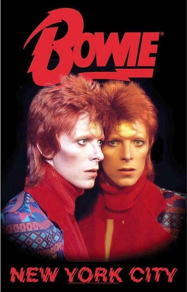 David Bowie - New York City - Textielposter off. merchandise, Verzamelen, Ophalen of Verzenden, Nieuw