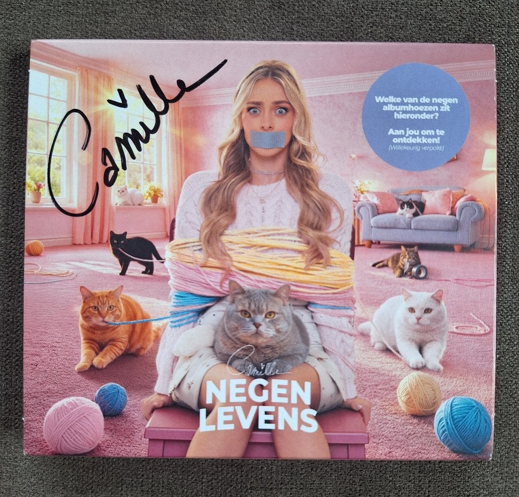 Gesigneerde Cd Camille- negen levens, Cd's en Dvd's, Ophalen, Pop, Gesigneerd, Nieuw in verpakking