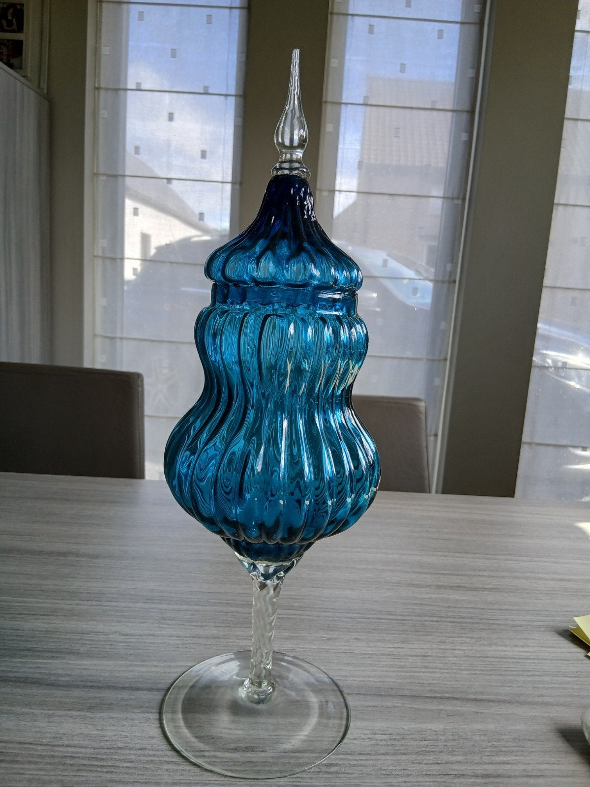 bocal à pharmacie en verre italien Empoli vintage, Enlèvement