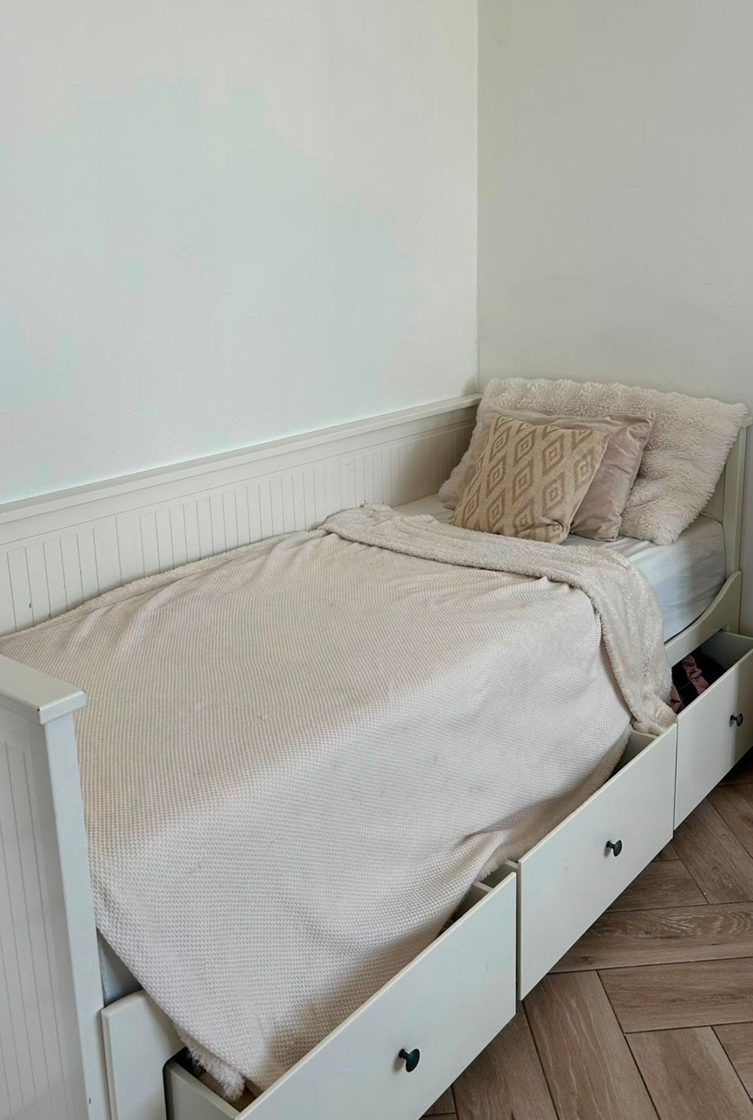 2 lits pour adolescents Ikea avec tiroirs, Enlèvement, Utilisé, 180 cm ou plus, 85 à 100 cm
