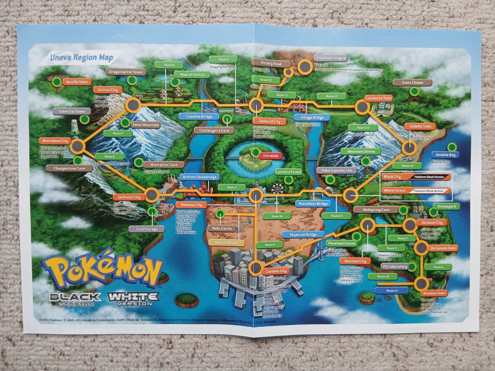 Poster Pokémon Black & White, Games en Spelcomputers, Ophalen of Verzenden