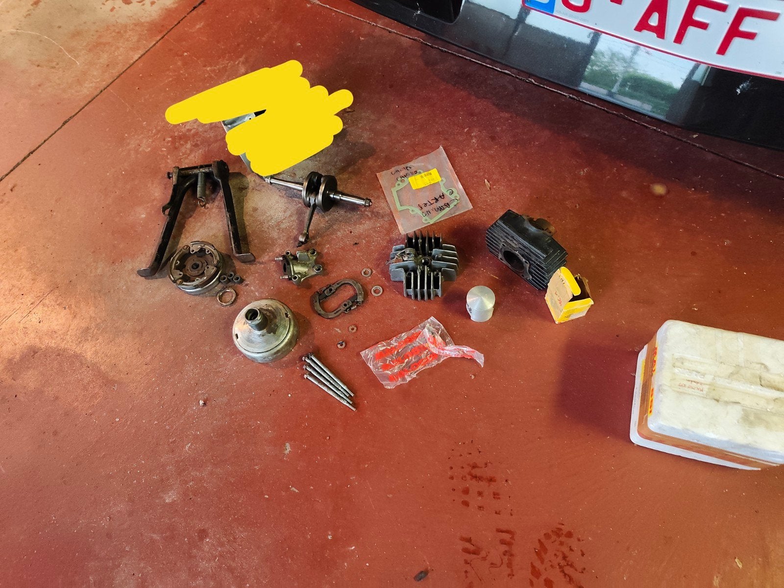 Honda camino motor vario onderdelen, Enlèvement