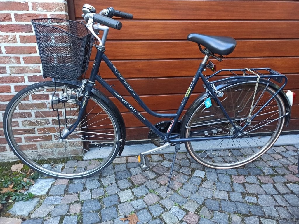Damesfiets Butterfly, Gebruikt, Velgrem, Versnellingen, 50 tot 53 cm