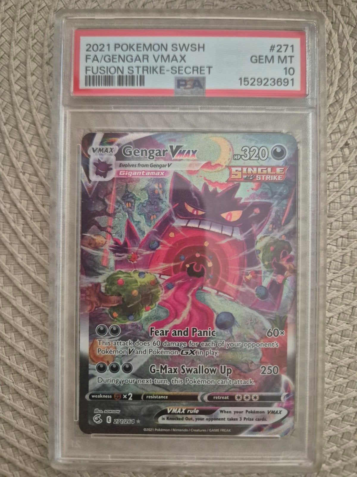 Gengar Vmax PSA 10, Hobby en Vrije tijd, Verzamelkaartspellen | Pokémon, Ophalen