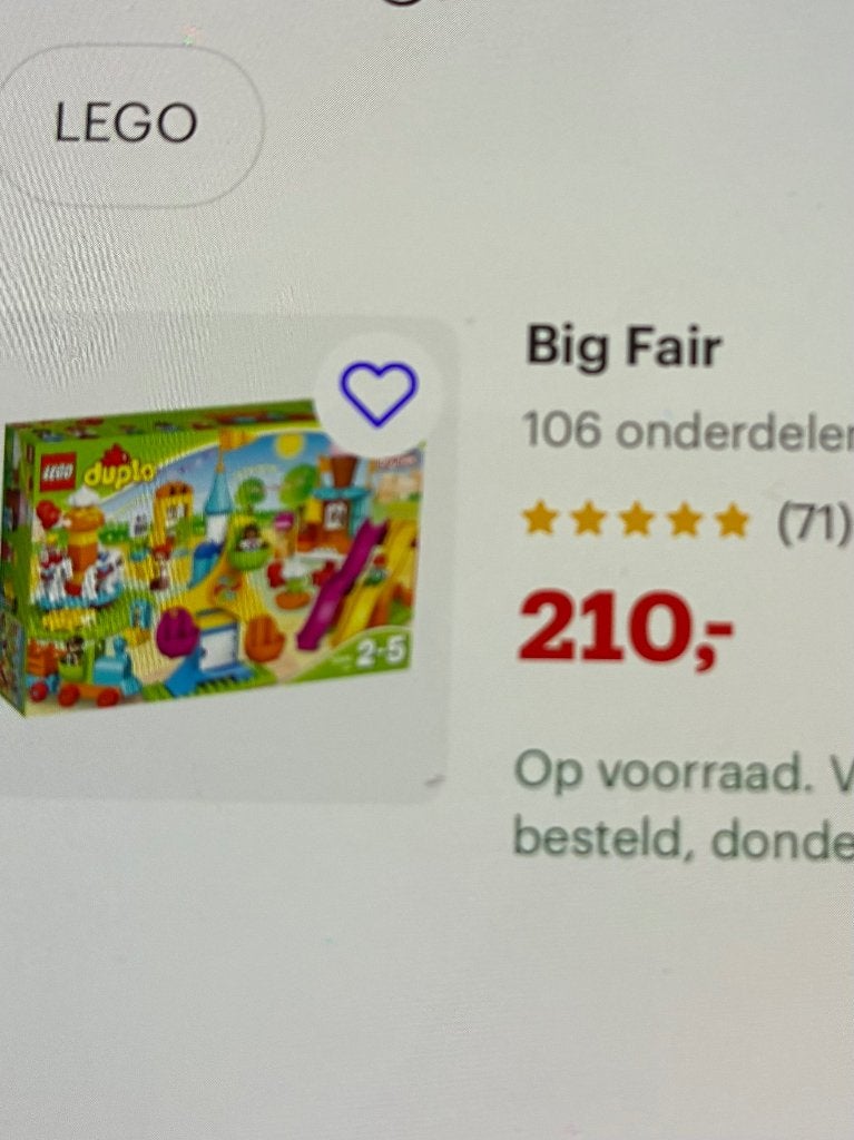 Duplo, Kinderen en Baby's, Speelgoed | Duplo en Lego, Ophalen, Overige thema's, Zo goed als nieuw, Duplo