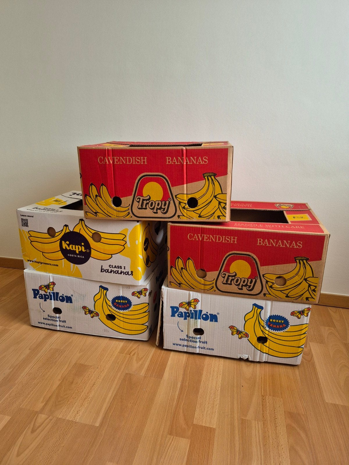 5 Bananendozen (GRATIS af te halen te Meulebeke), Enlèvement, Utilisé, Boîte