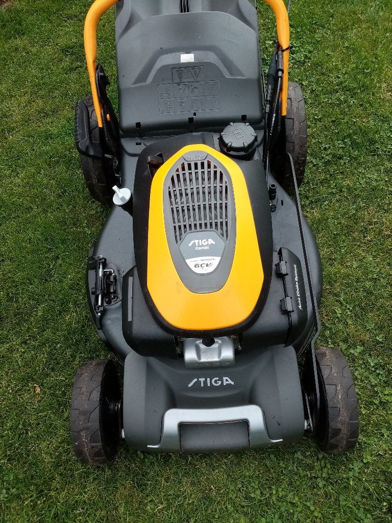 Stiga grasmaaier, Enlèvement, Comme neuf, 50 cm ou plus, Fonction de mulching