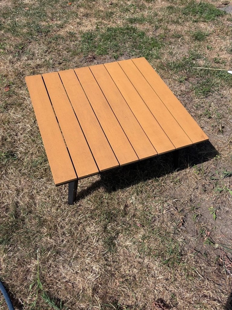 Tuintafel lounge, Jardin & Terrasse, Tables de jardin, Enlèvement, Utilisé, Carré, Bois