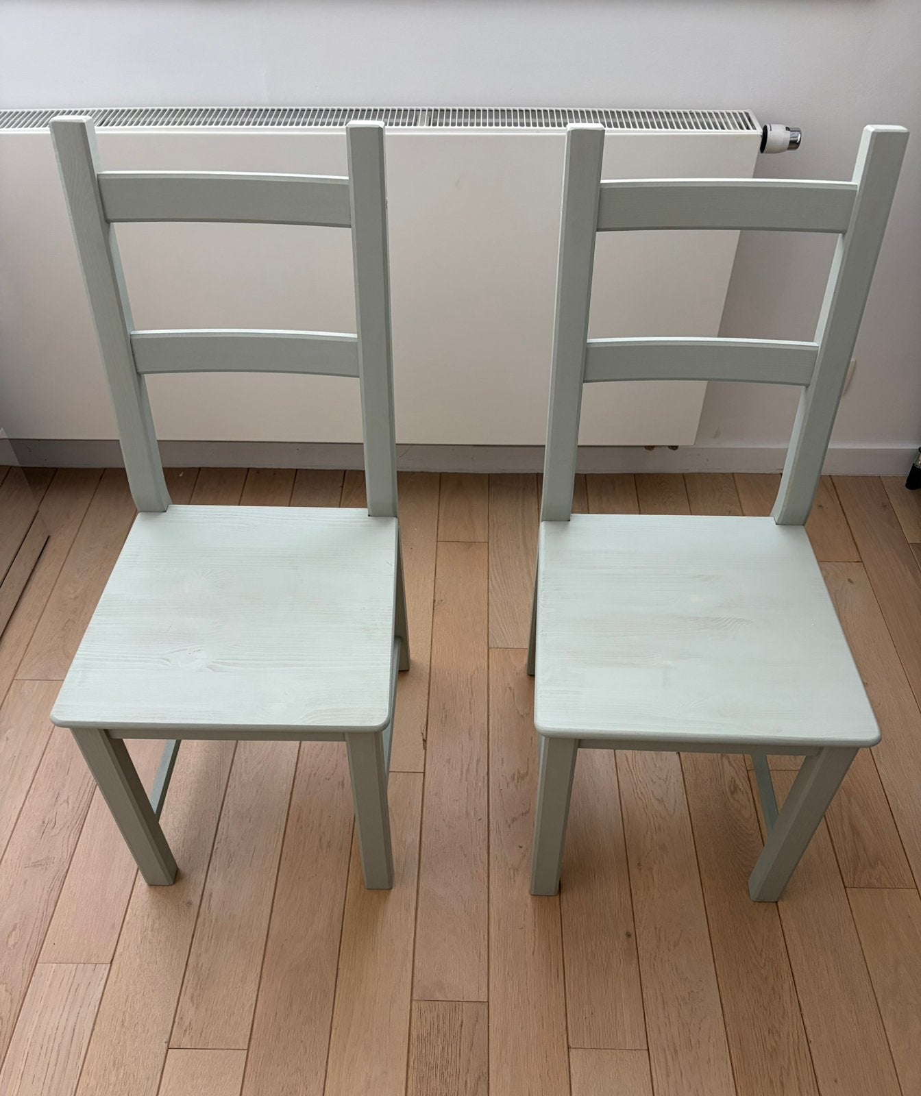 Ivar IKEA stoelen - Lichtgroen geverfd, Huis en Inrichting, Ophalen, Zo goed als nieuw