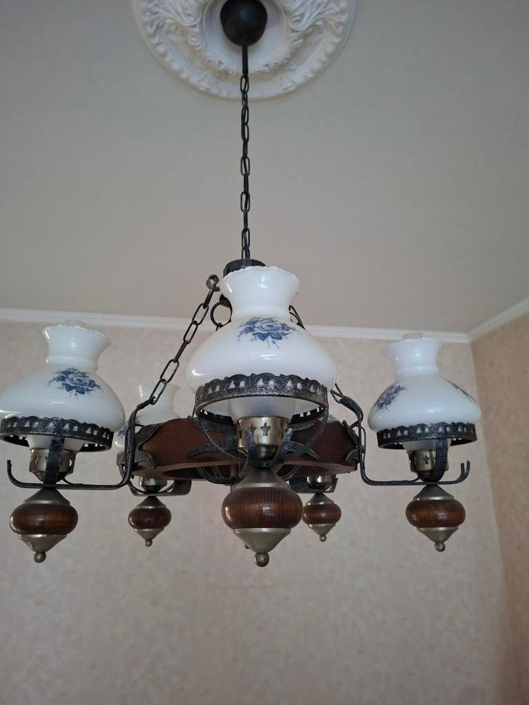 Vintage kroonluchter, Ophalen