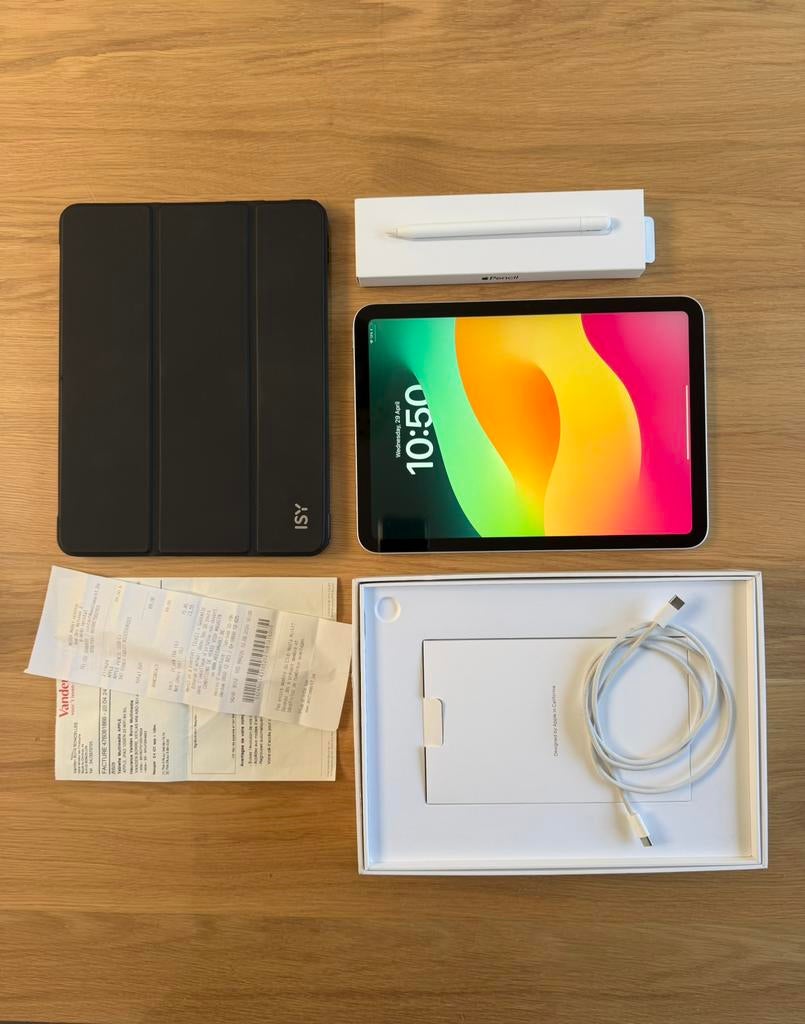 iPad 10ᵉ génération – Très bon état – Apple Pencil + coque, Ophalen, Apple iPad, 11 inch, Refurbished