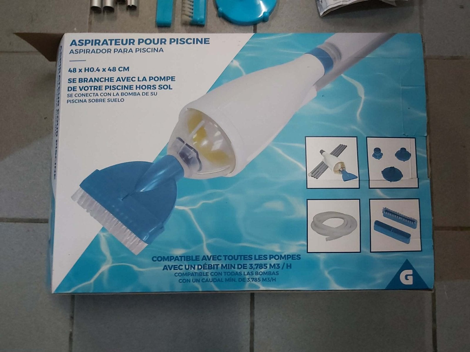 Aspirateur Piscine manuel Intex, Jardin & Terrasse, Enlèvement, Comme neuf, Pompe