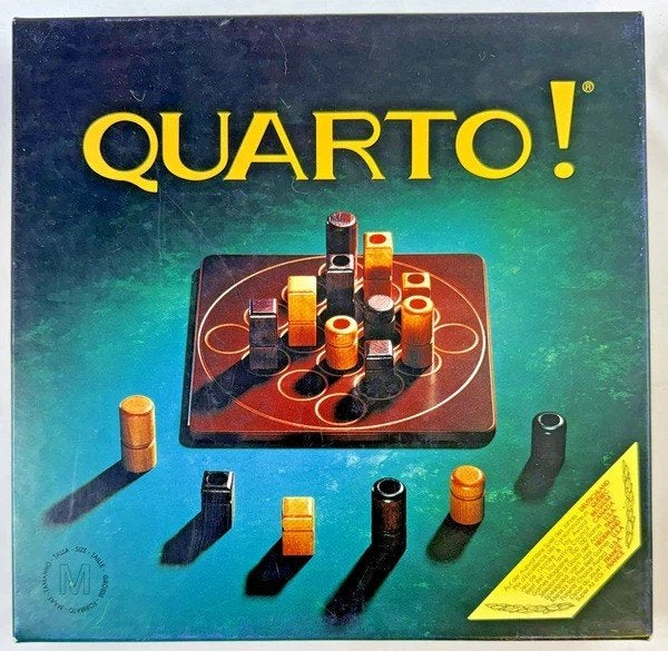Jeu de plateau Gigamic Quarto Strategic Wooden Thinking Game, 1 ou 2 joueurs, Envoi, Comme neuf, Gigamic