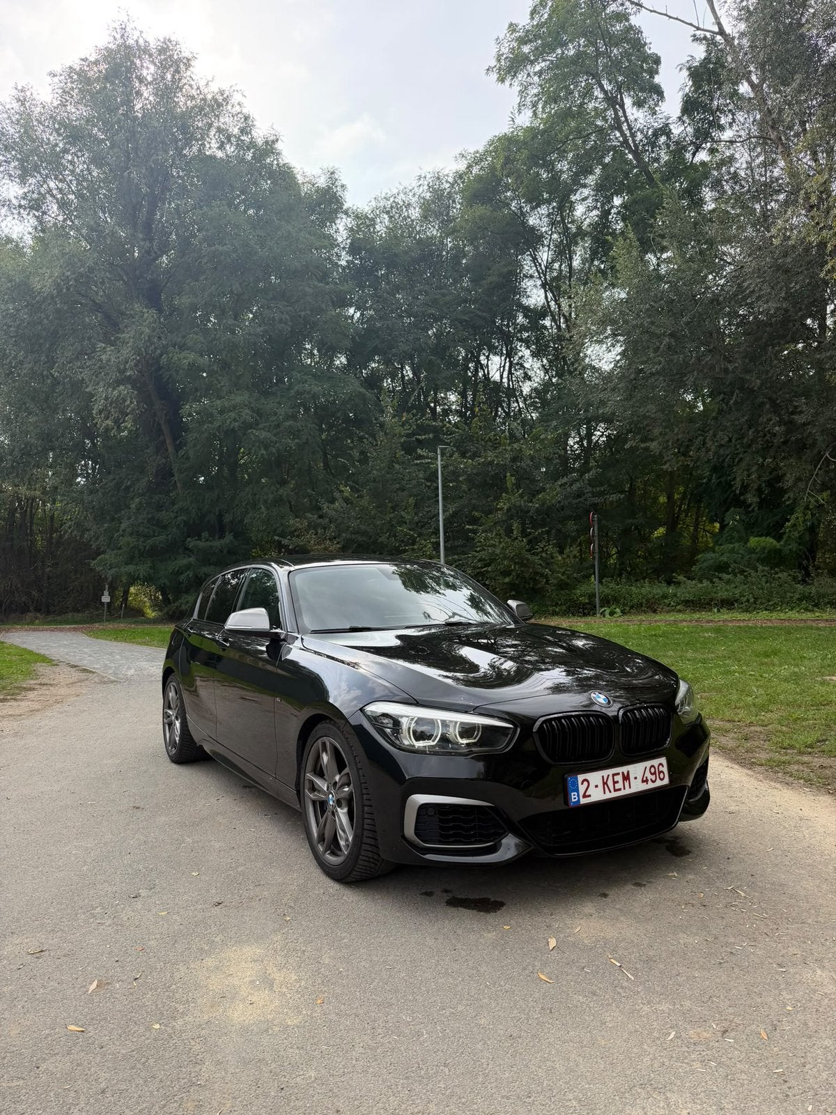 BMW M140 i, Auto's, Automaat, Zwart, Leder, Berline