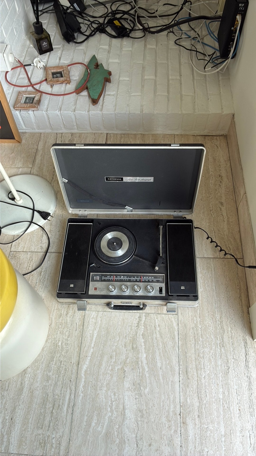 Vintage koffer stereo radio - platenspeler, Audio, Tv en Foto, Platenspelers, Ophalen, Gebruikt, Platenspeler-onderdeel, Overige merken