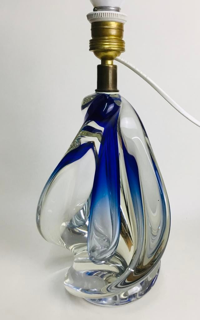 DOYEN Vintage design kristallen tafellamp draaikolkmotief, Antiek en Kunst, Antiek | Glaswerk en Kristal, Ophalen of Verzenden