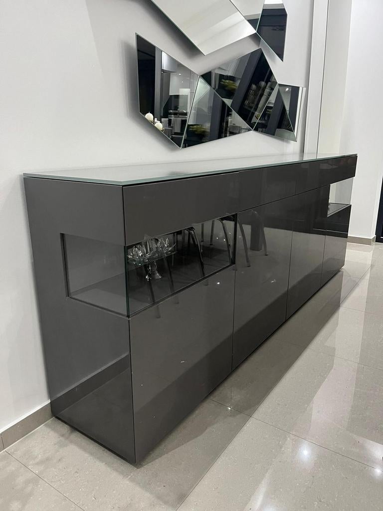 Reno Grey Mouse dressoir, Huis en Inrichting, Kasten |Televisiemeubels, Gebruikt, Minder dan 100 cm, 200 cm of meer, 25 tot 50 cm