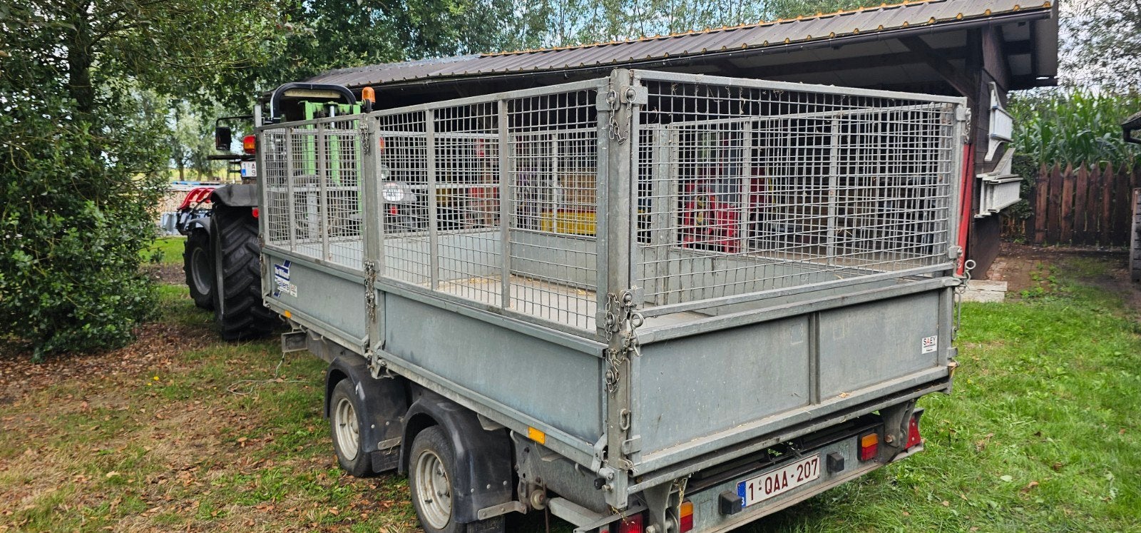 Aanhangwagen kipper Ifor Williams, Enlèvement
