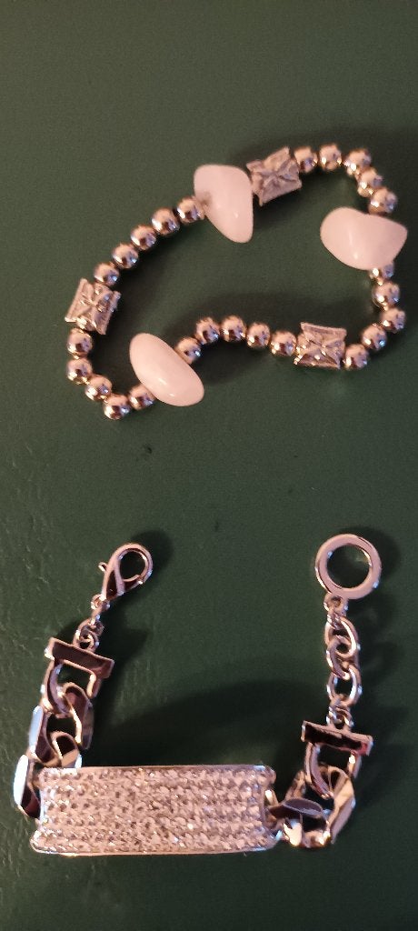 2 sierarmbanden verzilverd, Handtassen en Accessoires, Armbanden, Nieuw, Overige materialen, Zilver, Ophalen of Verzenden