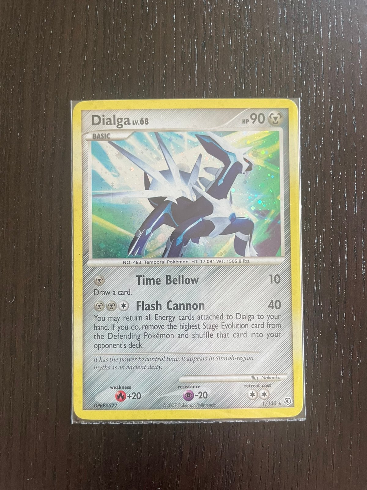Pokemon Dialga (Holo), Ophalen of Verzenden, Zo goed als nieuw