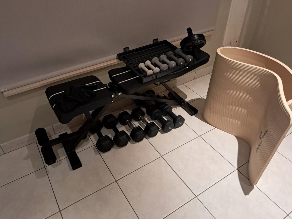 Fitnessmateriaal: starterspakket, Ophalen