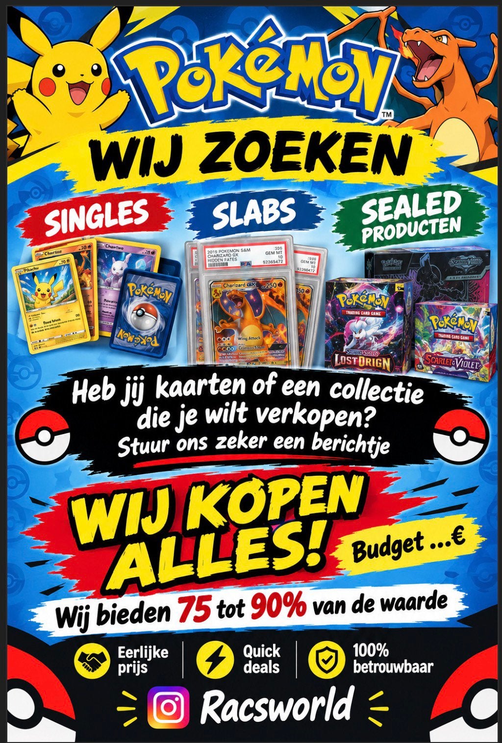 Nous recherchons des collections de Pokémon ! ! !, Enlèvement ou Envoi, Neuf, Plusieurs cartes