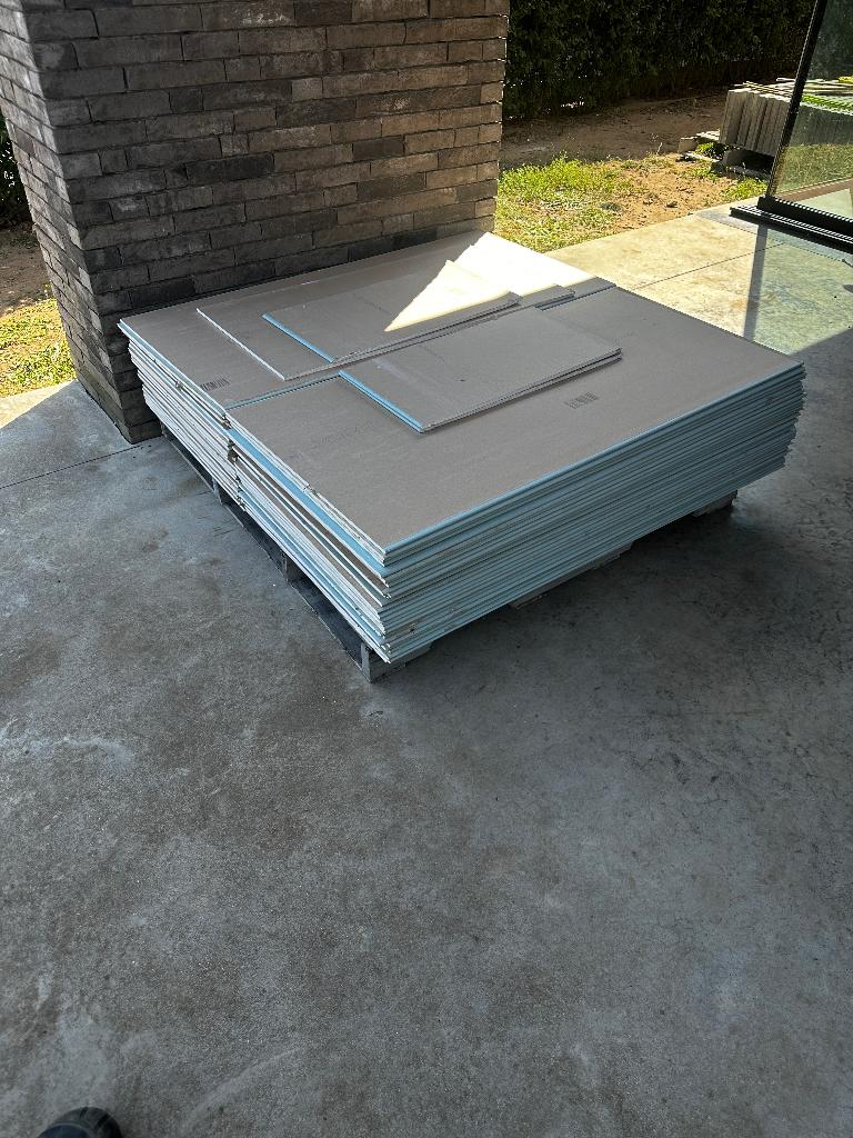 Knauf gipsplaat waterwerend AK 9,5mm 120x60 cm, Doe-het-zelf en Bouw, Ophalen, Zo goed als nieuw, Overige materialen, Minder dan 20 mm