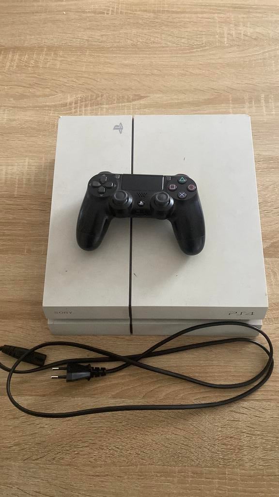 PlayStation slim 4 blanche + manette dualshock, Consoles de jeu & Jeux vidéo, 500 GB, Enlèvement ou Envoi, Avec 1 manette, Utilisé