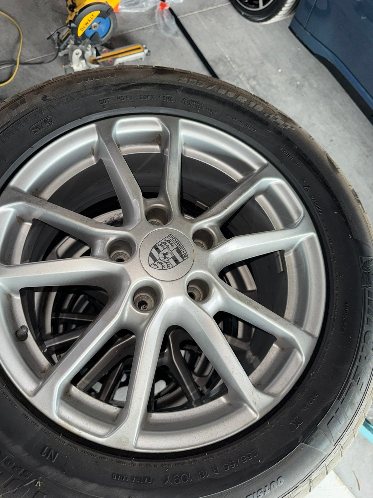 Jantes Porsche 18 pouces avec pneus Michelin, Enlèvement, Porsche