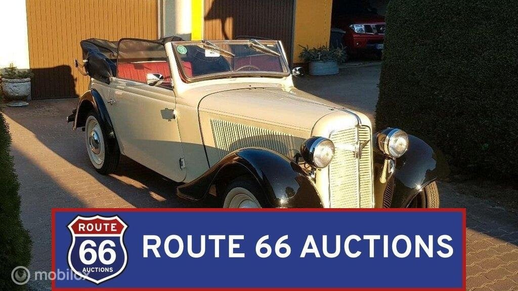 Adler Trumpf Junior | 1936 | Route 66 Auctions, Overige merken, Zwart, Bedrijf, Handgeschakeld