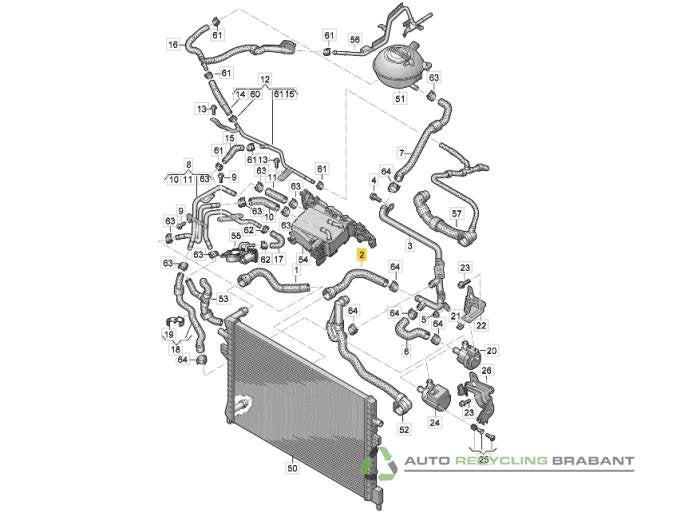 Tuyau radiateur d'un Volkswagen Golf, Neuf, Volkswagen, -, 3 mois de garantie