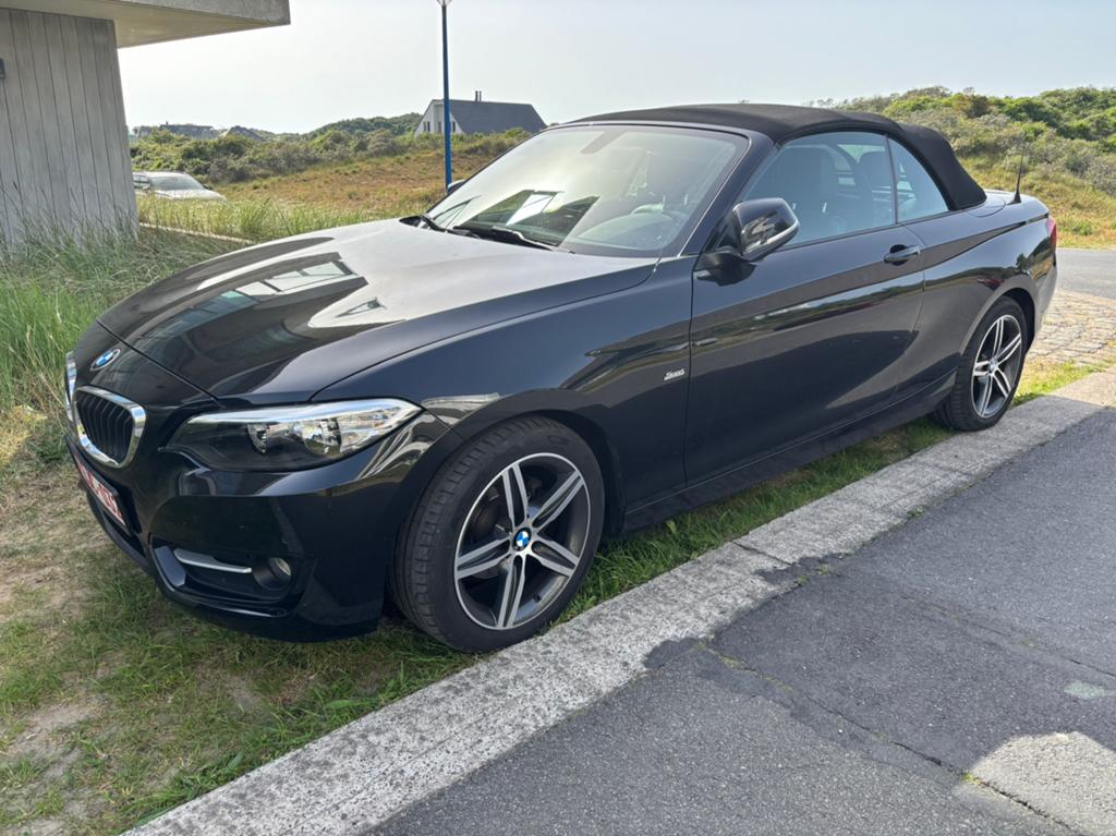 Bmw 218 i cabrio, Auto's, BMW, 100 kW, 4 zetels, Achterwielaandrijving, Zwart