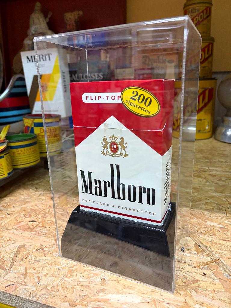 Vintage MARLBORO  Lampe publicitaire 1980 Tabac cigarettes, Envoi