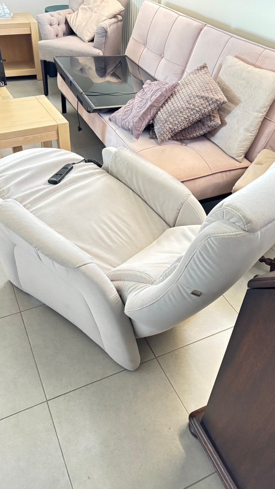 Hukla relax zetel, Enlèvement, Comme neuf, Cuir