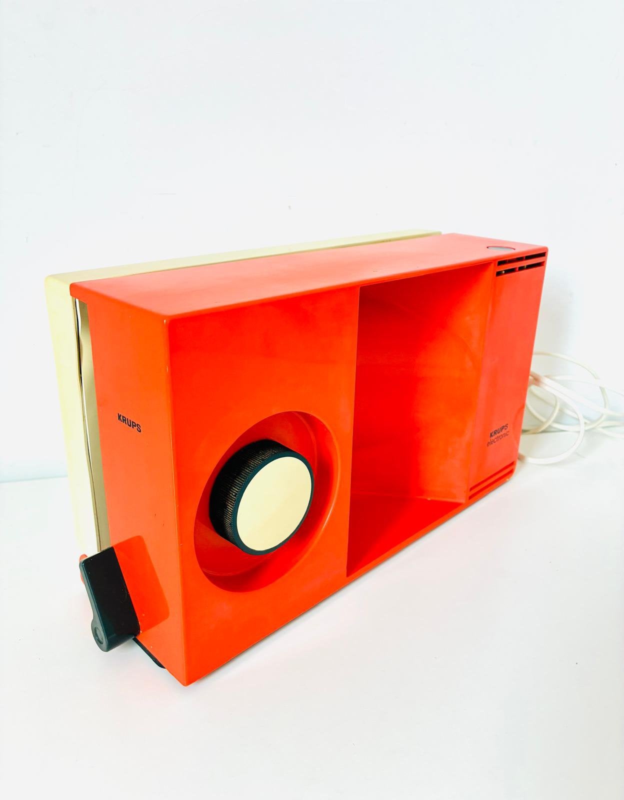 Krups vintage oranje elektrische snijmachine, Ophalen of Verzenden