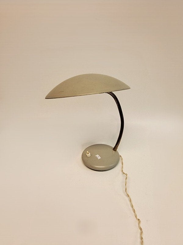 Lampe de bureau vintage UFO style Louis Kalff - 1960, Enlèvement ou Envoi, Beige, Utilisé, Avec interrupteur