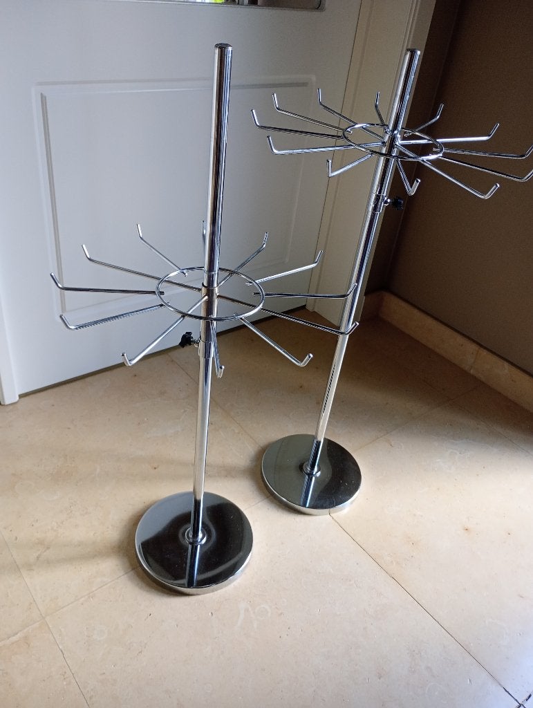Stoere metalen displaymolen voor juwelen, hobbywerkjes...2x, Enlèvement, Utilisé