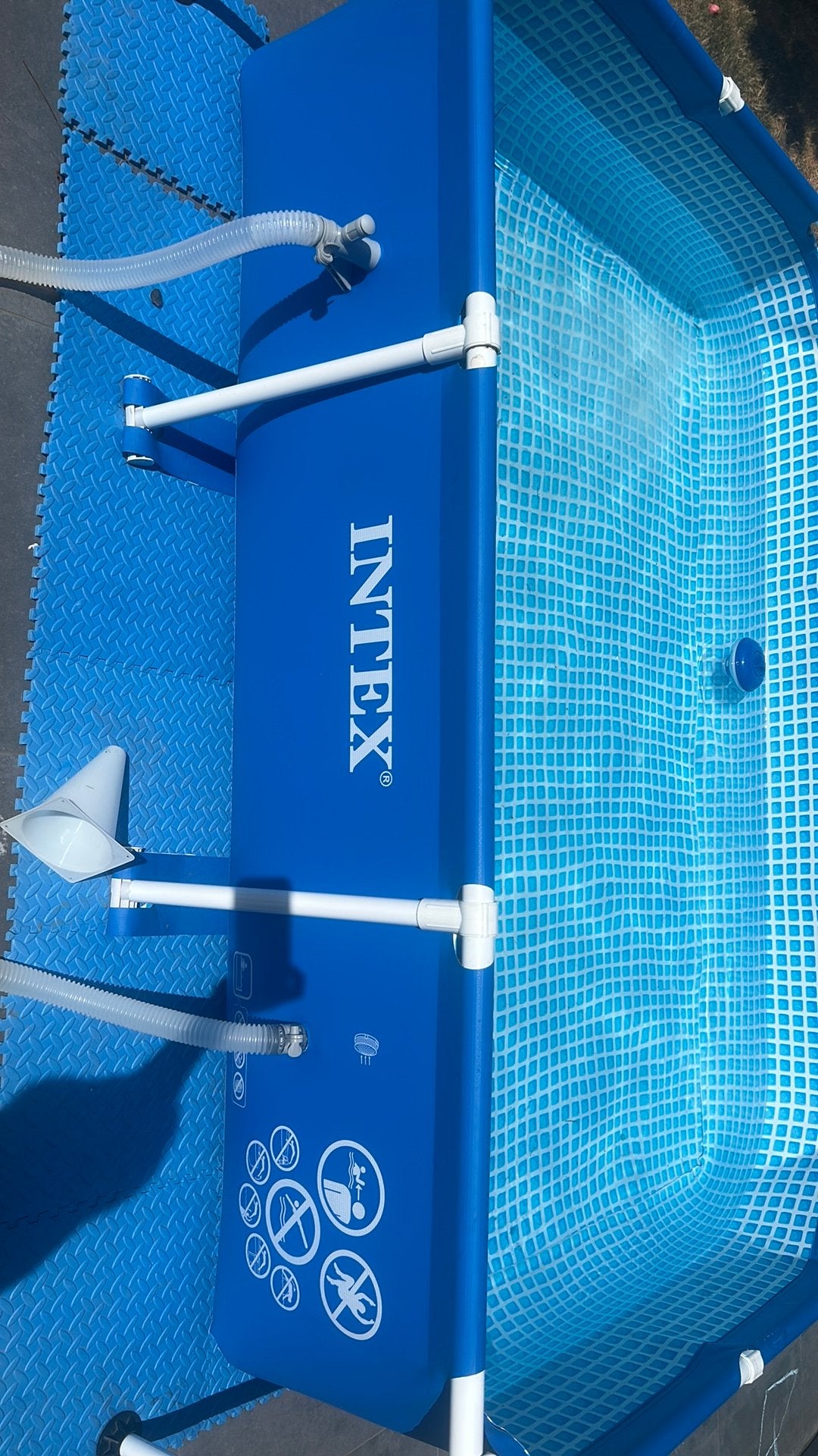 Zwembad Intex met pomp en zeil, Ophalen, Gebruikt, Minder dan 80 cm, Minder dan 200 cm