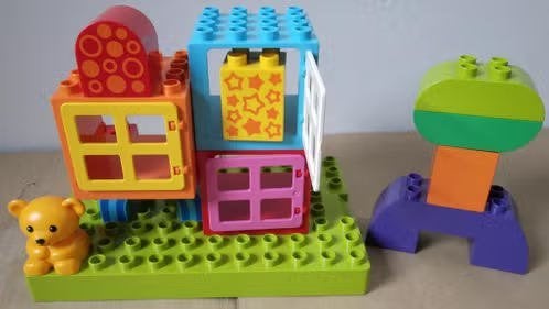 Toddler Build and Play Cubes - Duplo #10553 (2013), Ophalen, Gebruikt, Compleet, Duplo