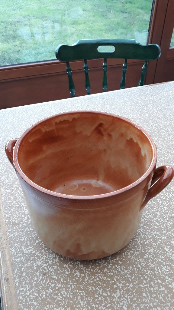 ge glazuurde pot of mamite, Ophalen