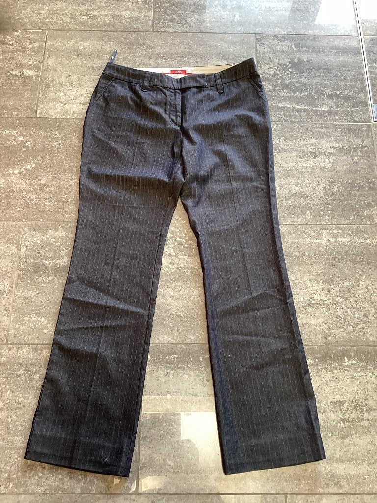 Broek s.Oliver 42, Blauw, Maat 42/44 (L), Ophalen of Verzenden, Lang