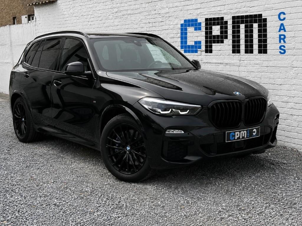 BMW X5 45e * M PACK * BTW/TVA * FULL HISTORIEK * HARM KARDON, Automaat, Zwart, Leder, Bedrijf