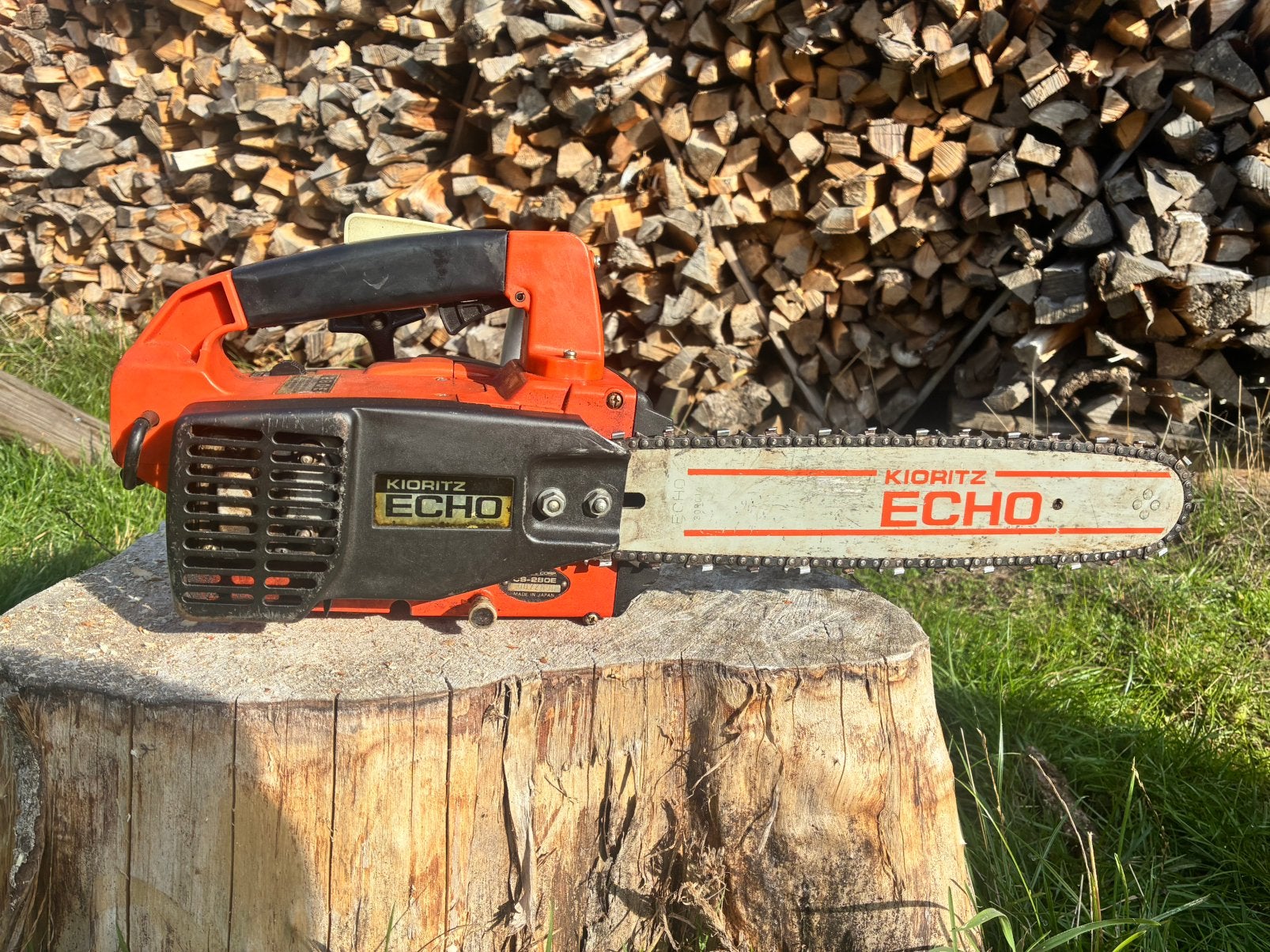 Kettinzaag Echo 280E kioritz tophandle, Ophalen