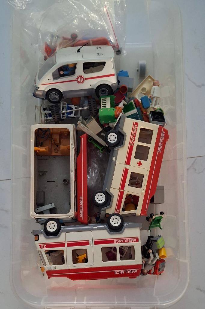 playmobil geobra THEME HOPITAL ambulances pieces personnages, Enfants & Bébés, Enlèvement ou Envoi, Utilisé, Playmobil en vrac