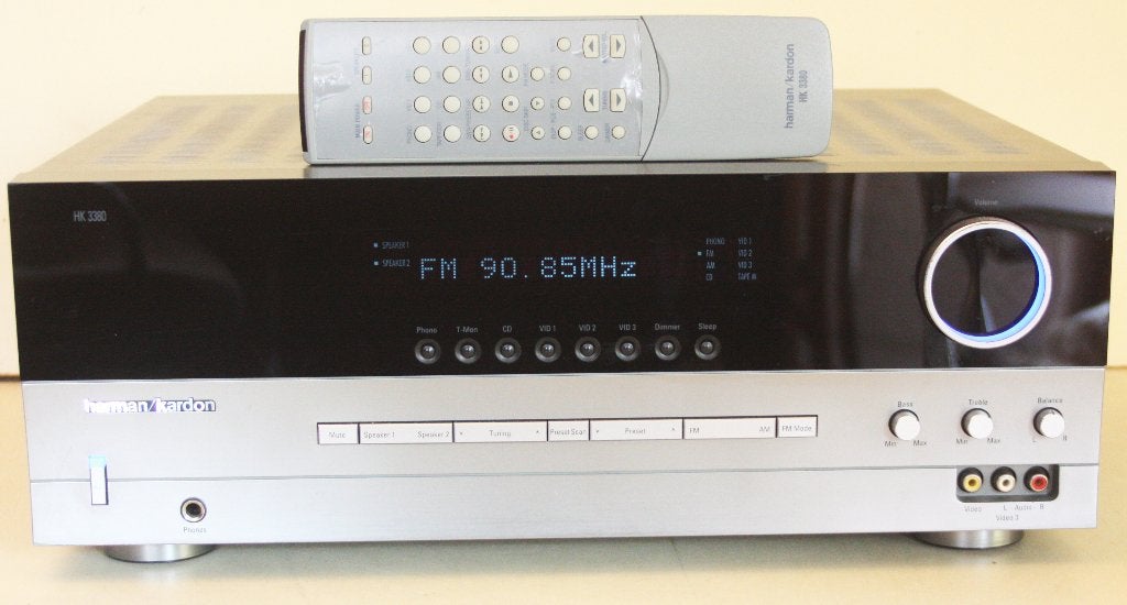 Harman Kardon HK 3380 Versterker Receiver Met Afstandsbd, Enlèvement ou Envoi, Comme neuf, Stéréo, 120 watts ou plus