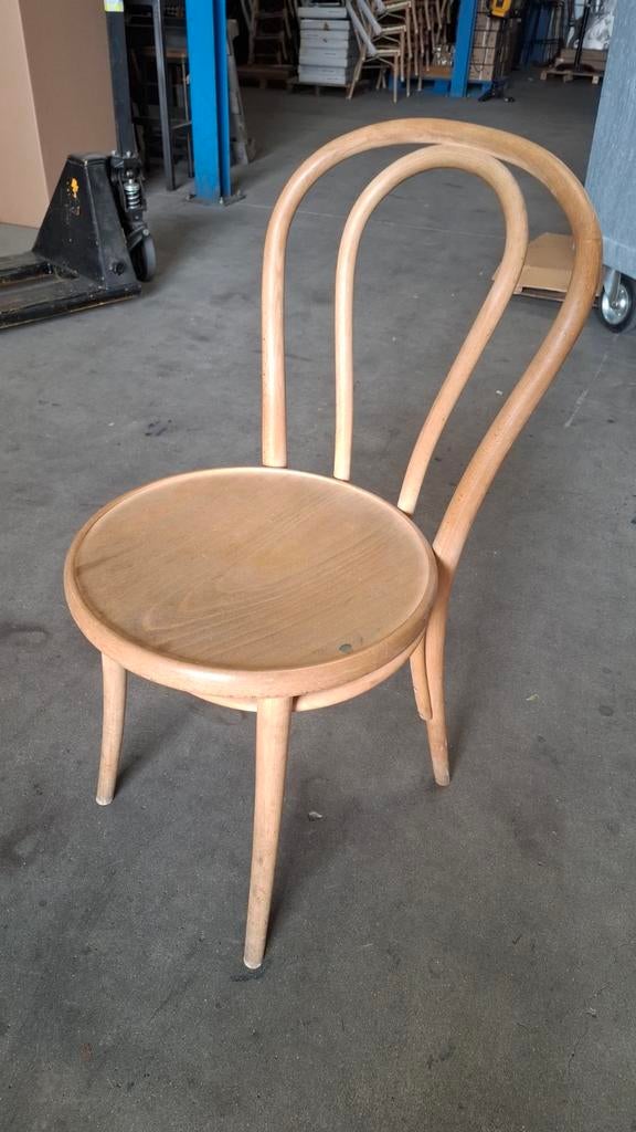 6 thonet boog cafe bistro TON horeca stoelen naturel hout, Huis en Inrichting, Ophalen of Verzenden, Zo goed als nieuw, Hout, Vijf, Zes of meer stoelen