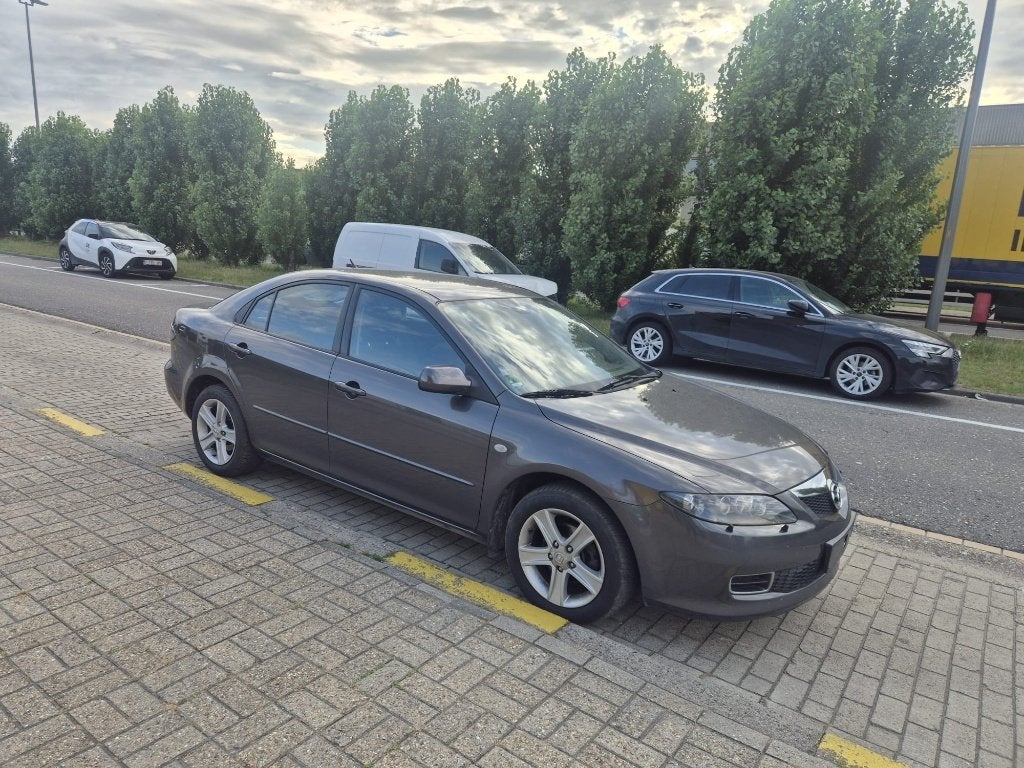 Mazda 6 1.8i - Airco - Cruise Controle + Keuring - Garantie, Auto's, Mazda, USB, Zwart, 4 cilinders, Bruin