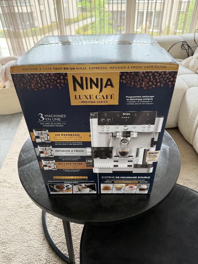 Ninja Luxe Café Premier Espresso Machine - ES601EU, Afneembaar waterreservoir, Espresso apparaat, 10 kopjes of meer, Nieuw