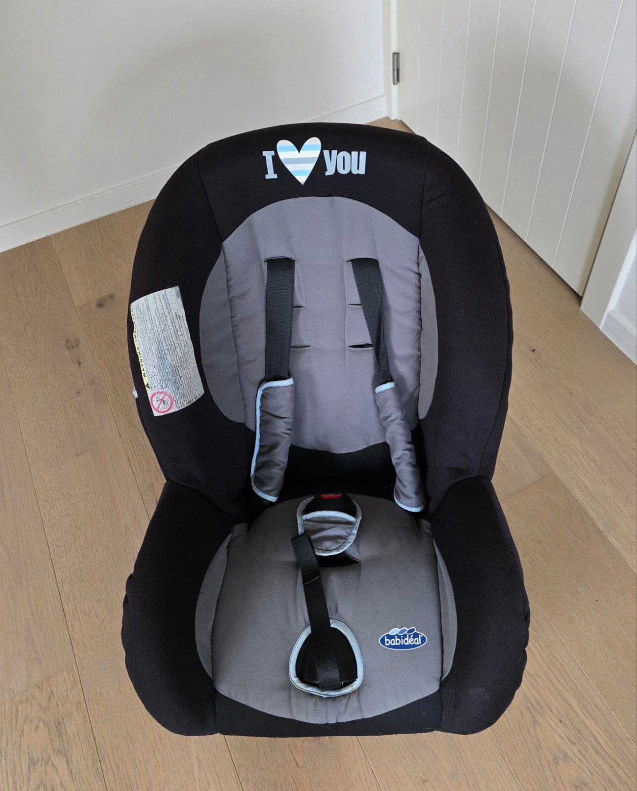 Babidéal Autostoel (Zwart/Grijs) - 0 tot 18 kg, Ophalen, 0 t/m 18 kg, Overige merken, Autogordel of Isofix