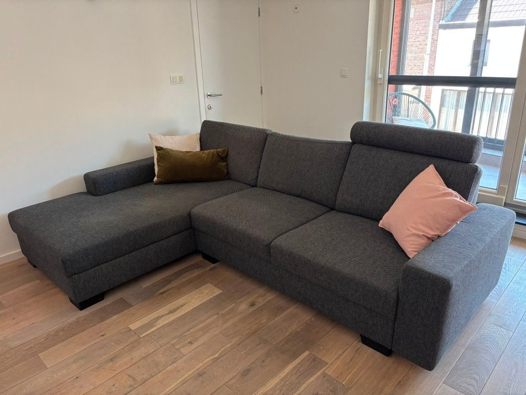 SÖRVALLEN 3-zitsbank, met chaise longue, Maison & Meubles, Fauteuils, Enlèvement, Utilisé, Tissus, 100 à 125 cm